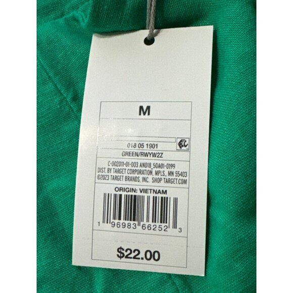 Medium - Womens Mini Linen Skirt - A New Day - Green - Picture 3 of 6